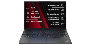 LENOVO NTB ThinkPad E16 AMD G2 - Ryzen5 7535HS,16" WUXGA,16GB,512SSD,FHD+IRcam,W11H