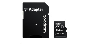 GOODRAM MicroSDXC karta 64GB M1AA, UHS-I Class 10, U1 + adaptér