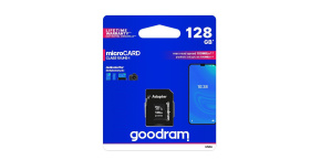 GOODRAM MicroSDXC karta 128GB M1AA, UHS-I Class 10, U1 + adaptér