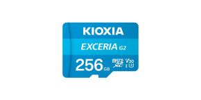 KIOXIA microSD Karta EXCERIA G2 256GB, UHS-I U3 V30, s Adaptérem