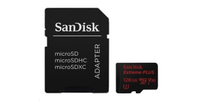 SanDisk MicroSDXC karta 128GB Extreme PLUS (100MB/s, Class 10  UHS-I V30)