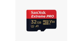 SanDisk Micro SDXC karta 32GB Extreme PRO (100MB/s, Class 10 UHS-I V30) + adaptér