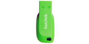 SanDisk Flash Disk 32GB Cruzer Blade, USB 2.0, zelená