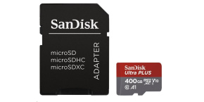 SanDisk MicroSDXC karta 400GB Ultra (100 MB/s, A1 Class 10 UHS-I, Android) + adaptér