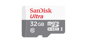 SanDisk MicroSDHC karta 32GB Ultra (80MB/s, Class 10 - Tablet Packaging, Android) + adaptér