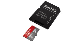 SanDisk MicroSDXC karta 64GB Ultra (80MB/s, Class 10, Android) + adaptér