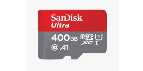 SanDisk MicroSDXC karta 400GB Ultra (120 MB/s, A1 Class 10 UHS-I, Android) + adaptér