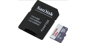 SanDisk MicroSDXC karta 128GB Ultra (80MB/s, Class 10 - Tablet Packaging, Android) + adaptér