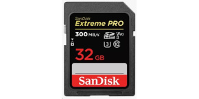 SanDisk SDHC karta 32GB Extreme PRO (300 MB/s, Class 10, UHS-II U3 V90)