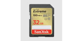 SanDisk SDHC karta 32GB Extreme (100 MB/s Class 10, UHS-I U3 V30)