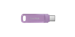 SanDisk Flash Disk 128GB Ultra Dual Drive Go, USB-C 3.2, Fialová