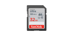 SanDisk MicroSDHC karta 32GB Ultra (R:120/W:120 MB/s, UHS-I, C10)