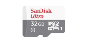 SanDisk MicroSDHC karta 32GB Ultra (R:100/W:100 MB/s, UHS-I, C10) + adaptér