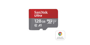 SanDisk MicroSDXC karta 128GB Ultra pro Chromebook (R:160/W:260 MB/s, UHS I, C10, A1)