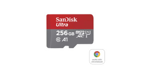 SanDisk MicroSDXC karta 256GB Ultra pro Chromebook (R:160/W:260 MB/s, UHS I, C10, A1)