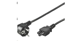 PREMIUMCORD Kabel napájecí 230V pro NTB (3pin, Schuko, trojlístek) 3m