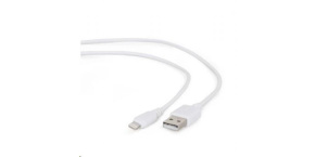 GEMBIRD Kabel USB 2.0 Lightning (IP5 a vyšší) nabíjecí a synchronizační kabel, 2m, bílý