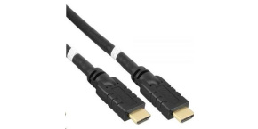 PremiumCord HDMI High Speed with Ether.4K@60Hz kabel se zesilovačem,20m, 3x stínění, M/M, zlacené konektory