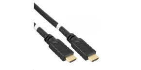 PREMIUMCORD KabelHDMI High Speed with Ether.4K@60Hz, se zesilovačem,25m, 3x stínění, M/M, zlacené konektory