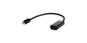 GEMBIRD Kabel red. miniDisplayport na HDMI, M/F, černá