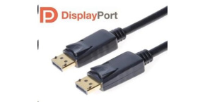 PREMIUMCORD DisplayPort 1.2 přípojný kabel M/M, zlacené konektory, 5m