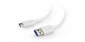 GEMBIRD Kabel USB 3.0 AM na Type-C kabel (AM/CM), 1m, bílý