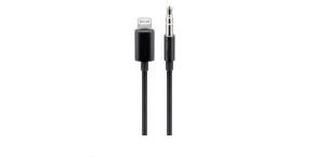 PREMIUMCORD Apple Lightning audio redukční kabel na 3.5 mm stereo jack, 1 m, černý