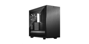 FRACTAL DESIGN skříň Define 7 Light Tempered Glass Midi Tower, černá, bez zdroje