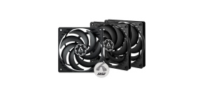 ARCTIC ventilátor P12 Slim PWM PST 3-Pack, 120mm, 4pin, PWM, černá