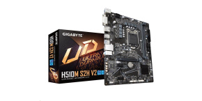 GIGABYTE MB Sc LGA1200 H510M S2H V2, Intel H510, 2xDDR4, 1xDP, 1xHDMI, 1xDVI, mATX