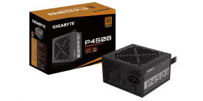 GIGABYTE zdroj P450B, 450W, 80plus bronze, 12 cm fan