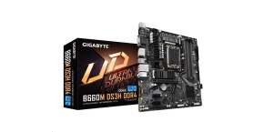 BAZAR - GIGABYTE MB Sc LGA1700 B660M DS3H DDR4, Intel B660, 4xDDR4, 1xDP, 1xHDMIM, 1xVGA, mATX - Po opravě (Bez příšluše