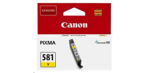 Canon CARTRIDGE CLI-581 žlutá pro PIXMA TS615x, TS625x, TS635x, TS815x,TS825x, TS835x, TS915x  (257 str.)