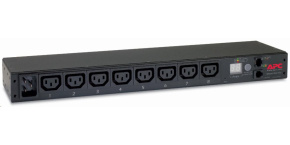 APC Rack PDU, Metered, 1U, 16A, 208/230V, (8)C13, IEC-320 C20 2.5m