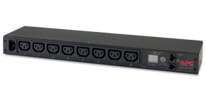 APC Rack PDU, Metered, 1U, 12A/208V, 10A/230V, (8)C13, IEC-320 C14 2m