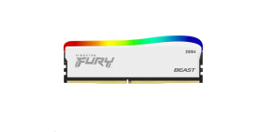 KINGSTON DIMM DDR4 16GB 3200MT/s CL16 FURY Beast Bílá RGB SE