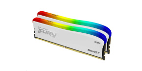 KINGSTON DIMM DDR4 32GB (Kit of 2) 3200MT/s CL16 FURY Beast Bílá RGB SE