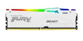 KINGSTON DIMM DDR5 16GB 5600MT/s CL40 FURY Beast Bílá RGB XMP