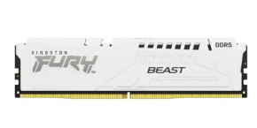 KINGSTON DIMM DDR5 64GB (Kit of 4) 6000MT/s CL40 FURY Beast White XMP