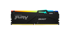 KINGSTON DIMM DDR5 16GB 6400MT/s CL32 Non-ECC FURY Beast RGB XMP, Černá