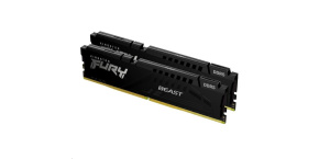 KINGSTON DIMM DDR5 32GB (Kit of 2) 6000MT/s CL36 FURY Beast Černá EXPO