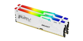 KINGSTON DIMM DDR5 32GB (Kit of 2) 6000MT/s CL36 FURY Beast RGB Bílá EXPO