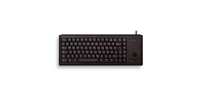 CHERRY klávesnice G84-4400, trackball, ultralehká, USB, EU, černá