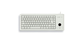 CHERRY klávesnice G84-4400, trackball, ultralehká, PS/2, EU, šedá