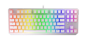 Endorfy herní klávesnice Thock TKL OWH Pudd.Khail  BR RGB /USB/ brown sw./ drátová / mechanická / US layout / bílá RGB