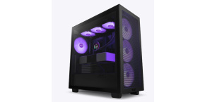 NZXT skříň H7 Flow RGB edition / ATX / 3x 140 mm fan / USB-C / 2x USB / prosklená bočnice / mesh panel / RGB / černá