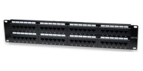 Intellinet Patch panel 48 port Cat6, UTP, 2U, černý