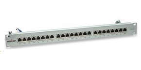 Intellinet Patch panel 24 port Cat6, stíněný STP, šedý