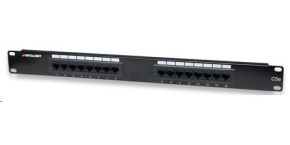 Intellinet Patch Panel, 19", Cat5e, 16-Port, UTP, 1U, Black