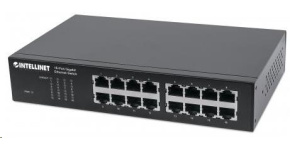 Intellinet 16-port Gigabit Ethernet Switch, 16x GbE, fanless